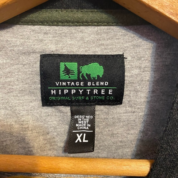 Hippy Tree Cotton Polyester Blend Multicolored Striped Crewneck Shirt Size XL - Picture 5 of 5